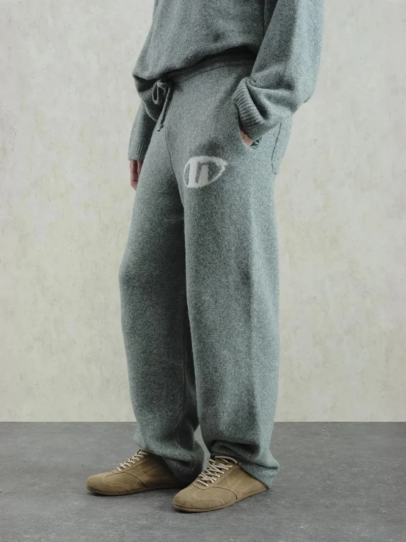 Giesto Mint Green GIESTO Men's Long Knitwear Pants with Drawstring Waist for Men | Best Price UAE